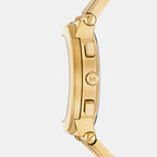 Women Quartz Gold Dial Chronograph Stainless Steel Watch MK7603