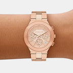 Billie Women Quartz Rose Gold Dial Chronograph Stainless Steel Watch MK7604