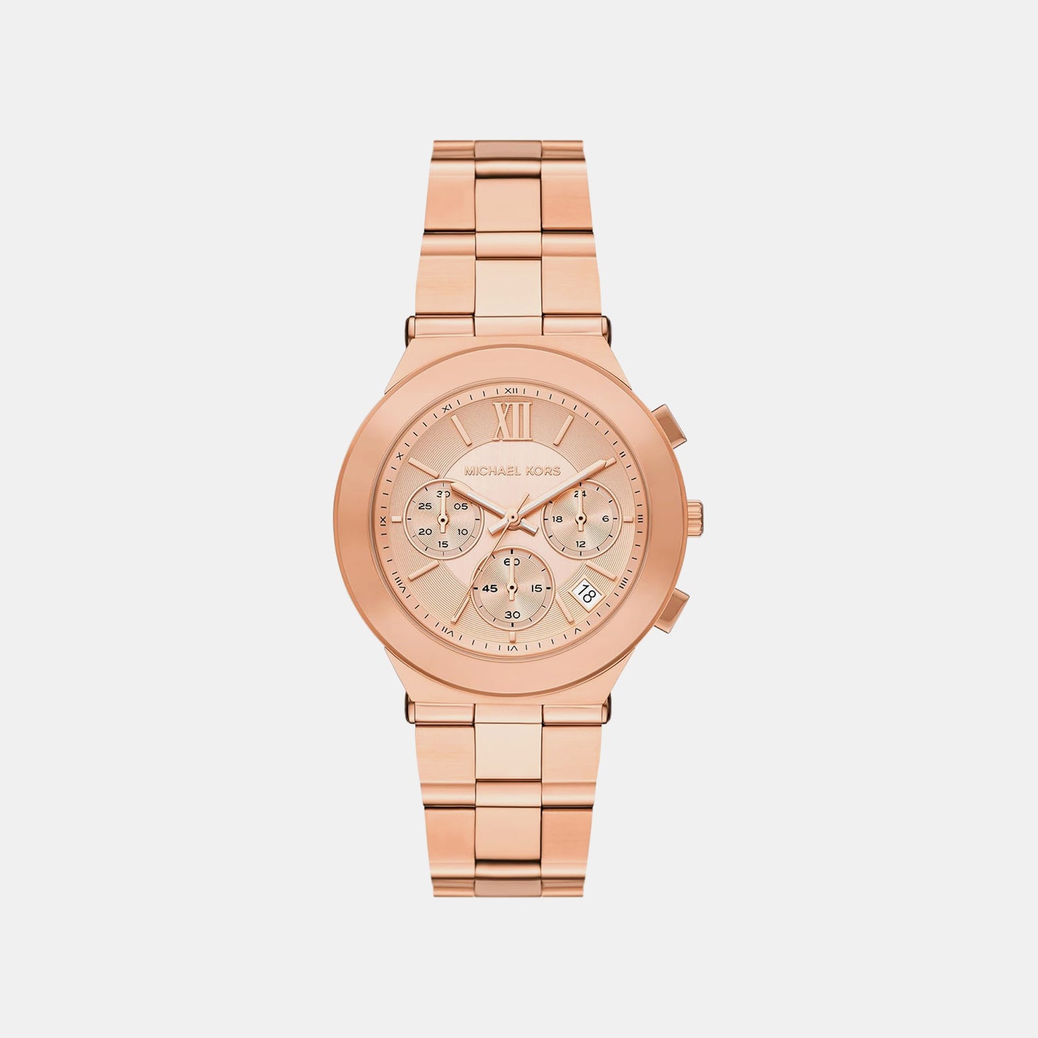 Billie Women Quartz Rose Gold Dial Chronograph Stainless Steel Watch MK7604