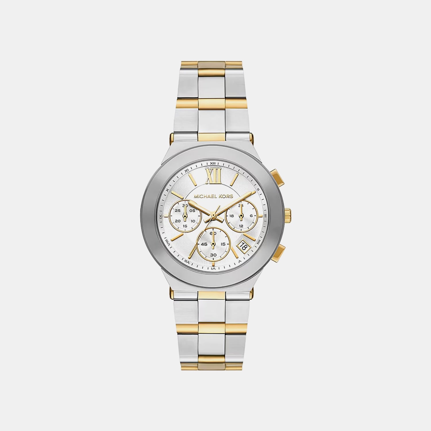 Billie Women Quartz Silver Dial Chronograph Stainless Steel Watch MK7605