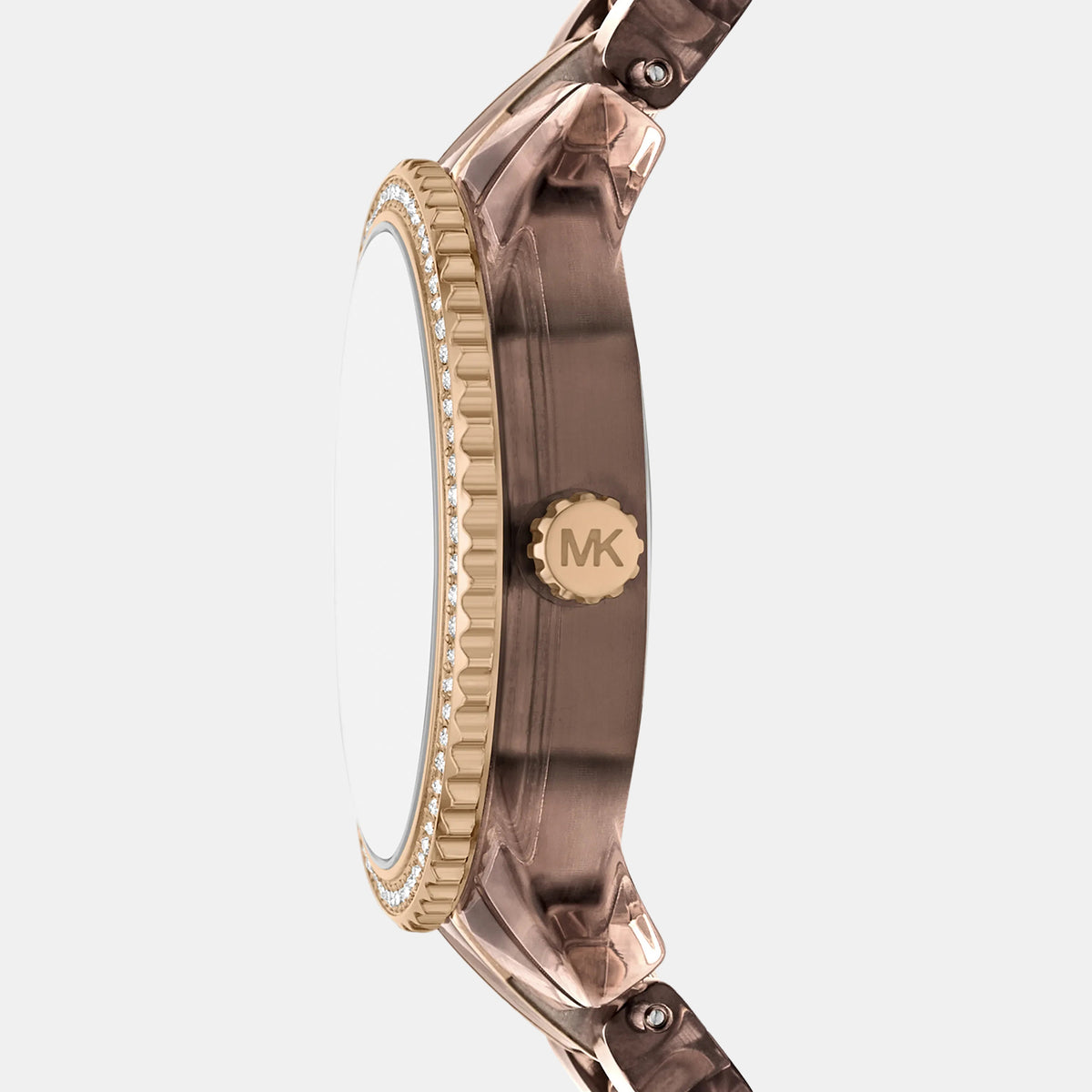 Ritz Pavé Women Quartz Gold Dial Analog Stainless Steel Watch MK7606