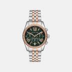 Lexington Women Quartz Green Dial Chronograph Stainless Steel Watch MK7610