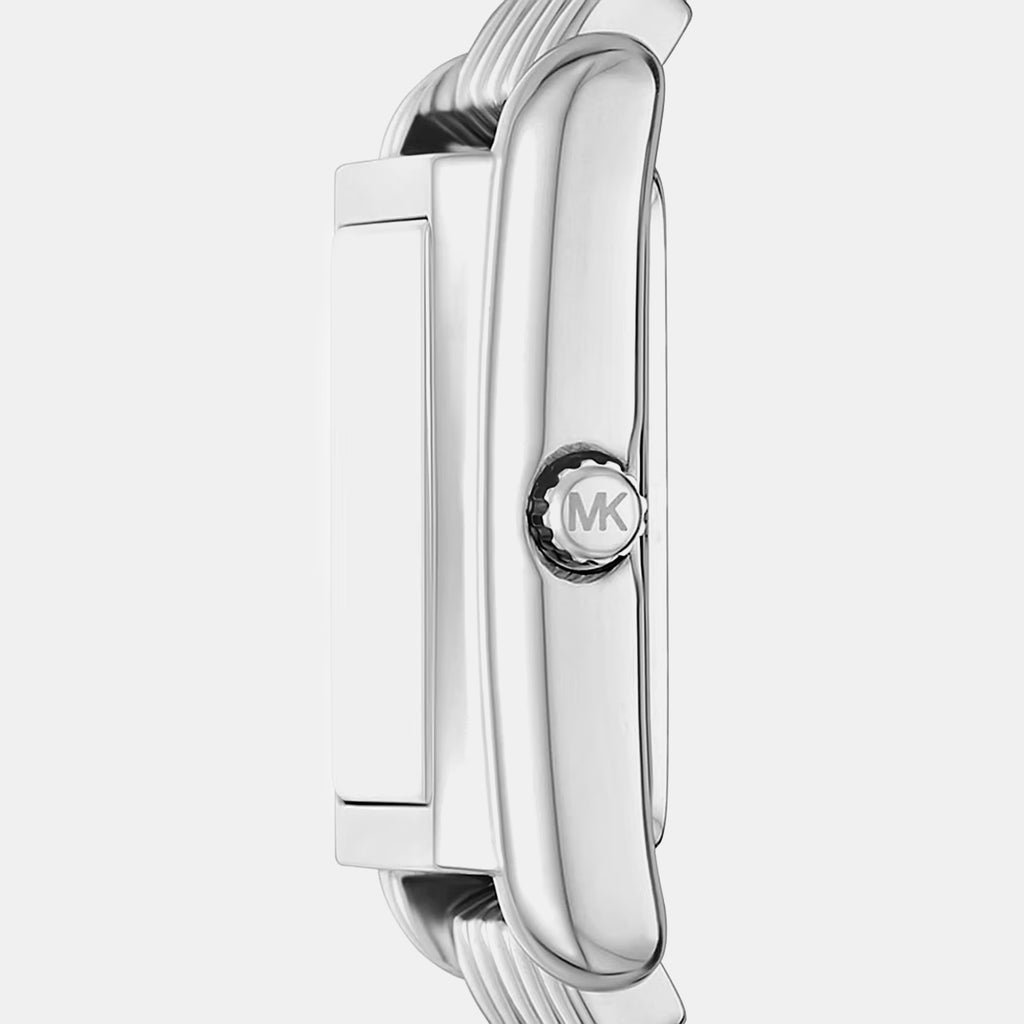 Petite Essex Women Quartz Blue Dial Analog Stainless Steel Watch MK7611