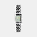Petite Essex Women Quartz Blue Dial Analog Stainless Steel Watch MK7611