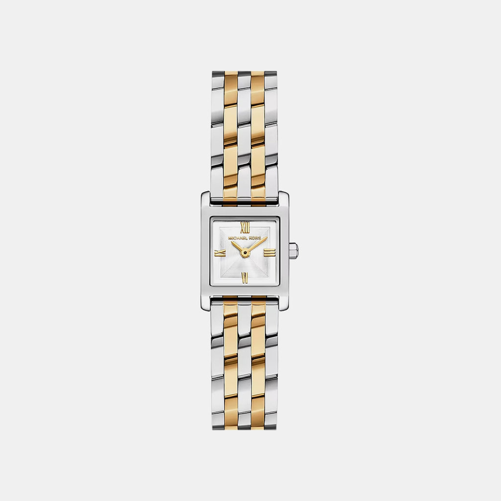 Micro Georgie Women Quartz Silver Dial Analog Stainless Steel Watch MK7612