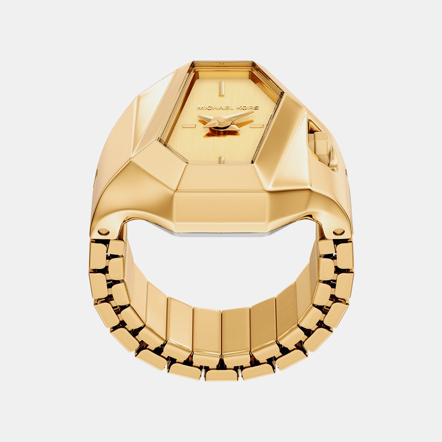 Women Quartz Gold Dial Analog Stainless Steel Watch MK7613