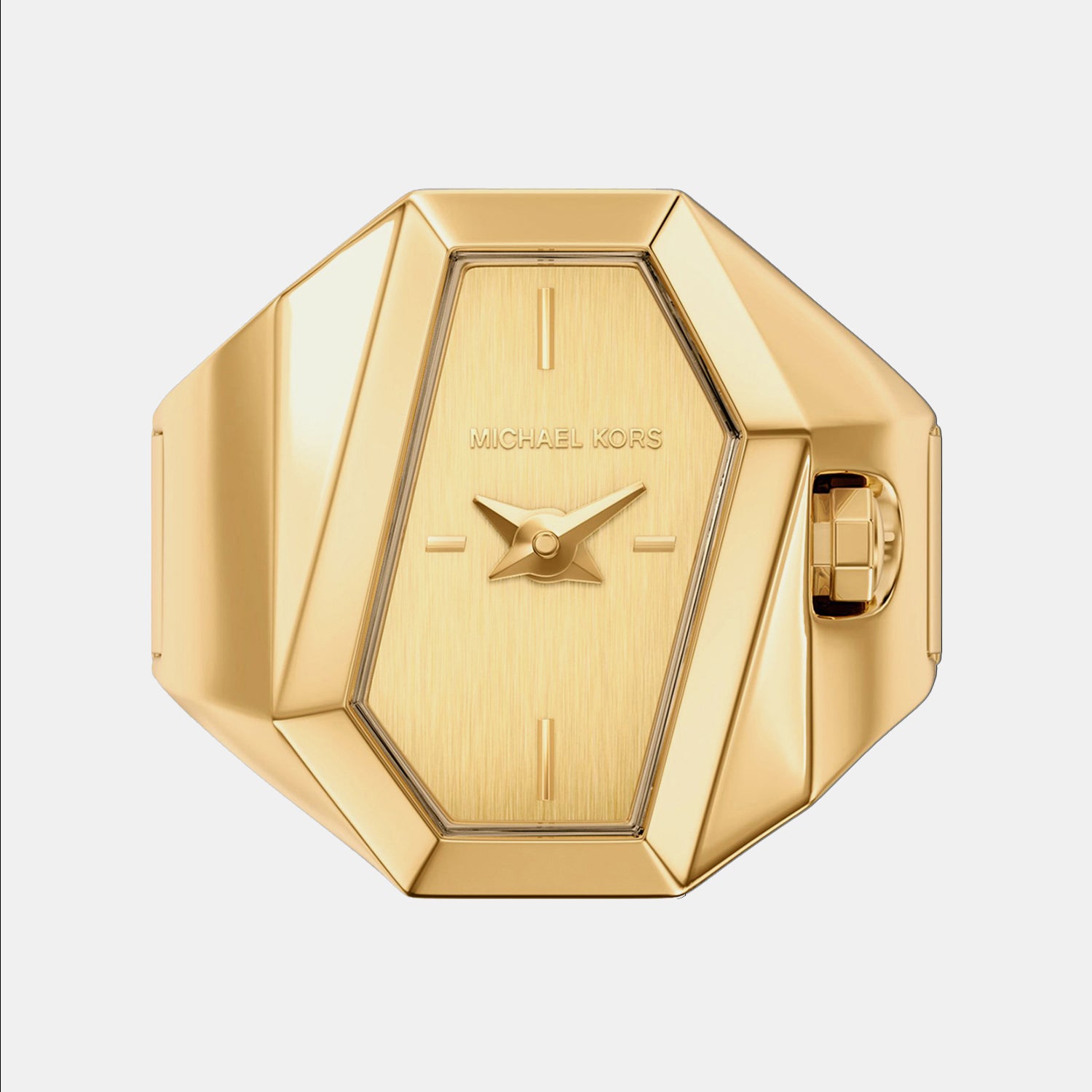 Women Quartz Gold Dial Analog Stainless Steel Watch MK7613