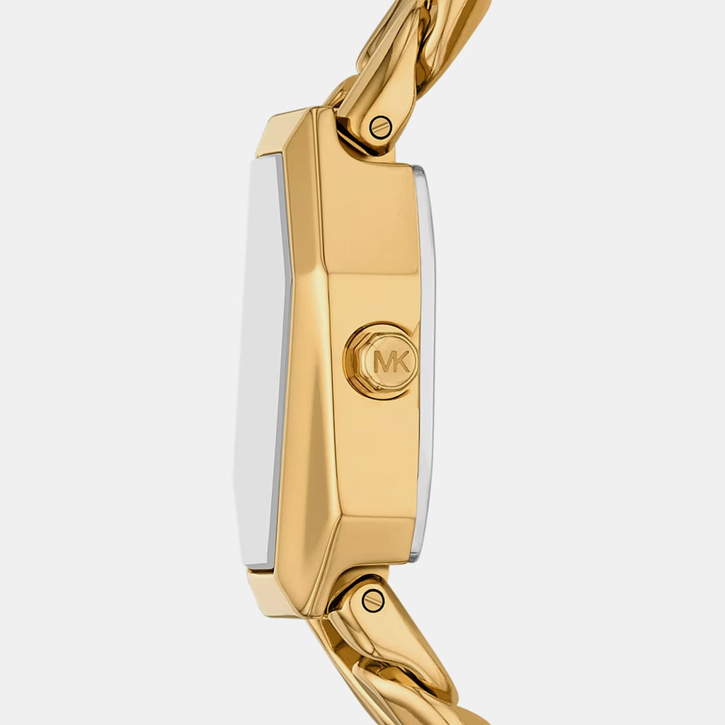 Suri Women Quartz Gold Dial Analog Stainless Steel Watch MK7615