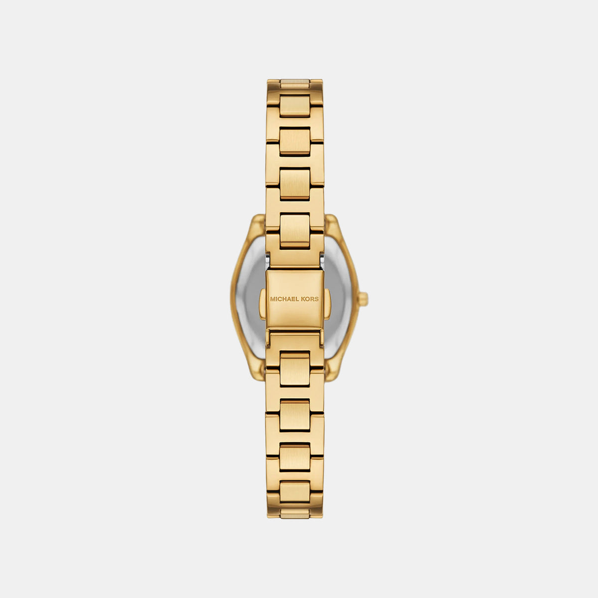 Petite Chelsea Pave Women Quartz Gold Dial Analog Stainless Steel Watch MK7618