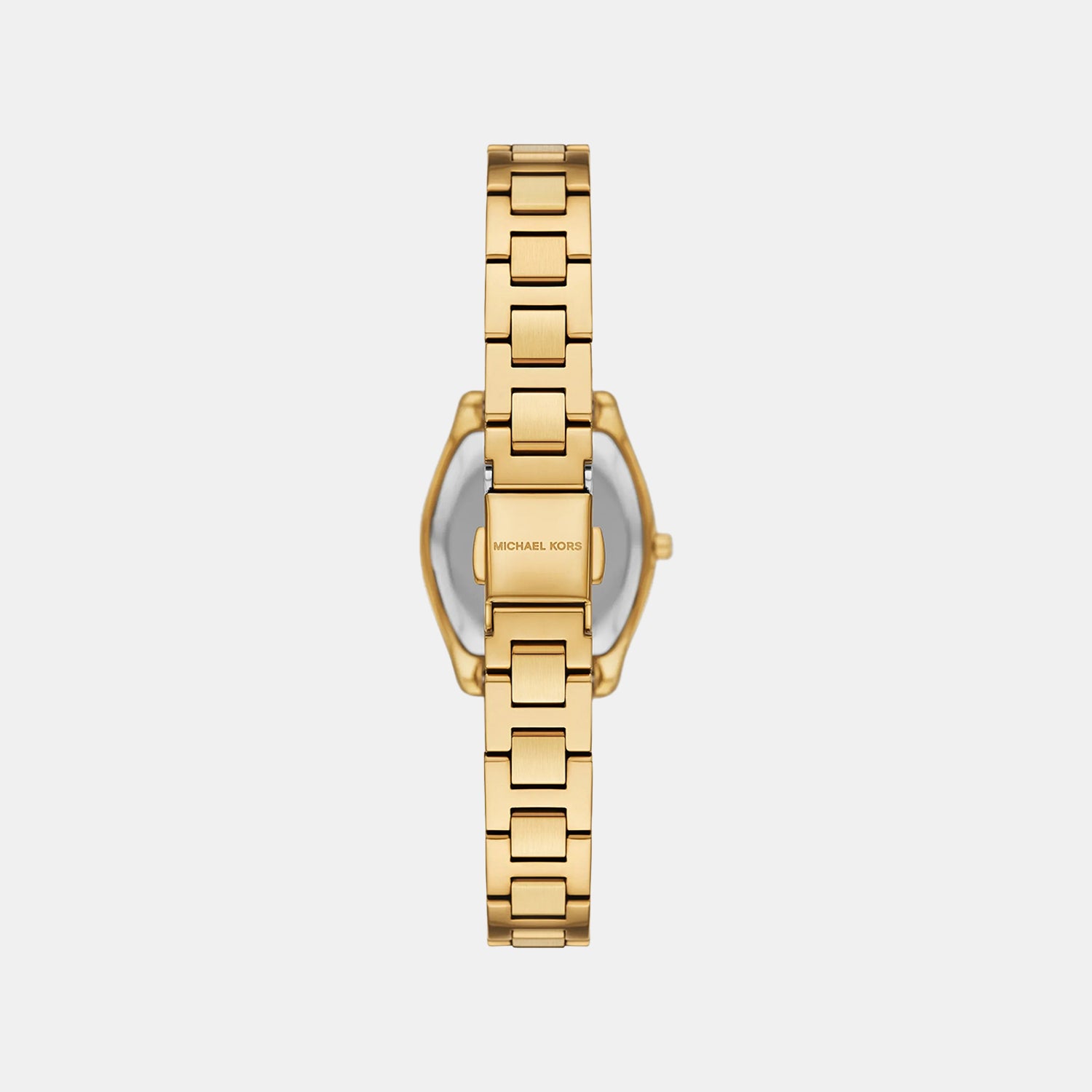 Petite Chelsea Pave Women Quartz Gold Dial Analog Stainless Steel Watch MK7618