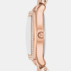 Chelsea Women Quartz Rose Gold Dial Analog Stainless Steel Watch MK7619