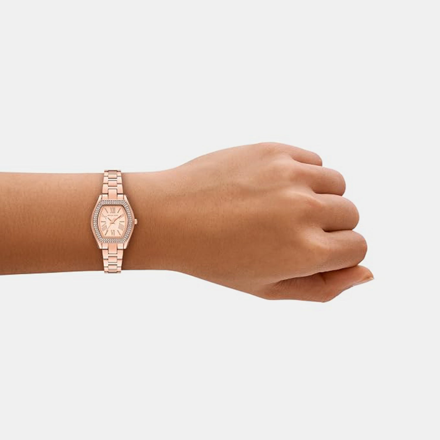 Chelsea Women Quartz Rose Gold Dial Analog Stainless Steel Watch MK7619