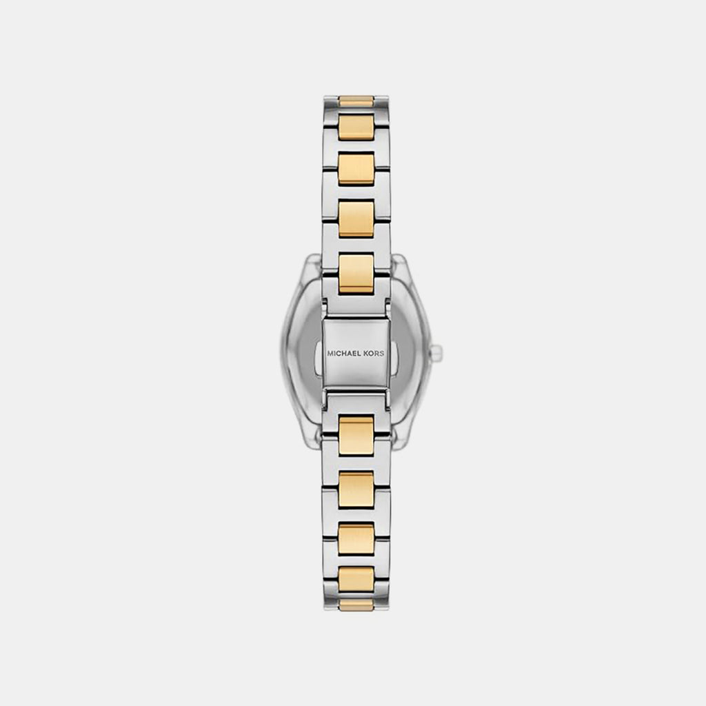 Petite Chelsea Pave Women Quartz Silver Dial Analog Stainless Steel Watch MK7620