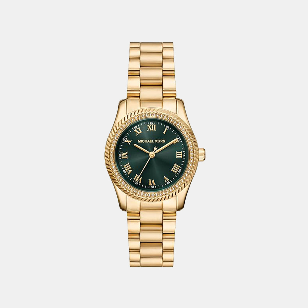Lexington Women Quartz Green Dial Analog Stainless Steel Watch MK7622