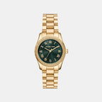 Lexington Women Quartz Green Dial Analog Stainless Steel Watch MK7622