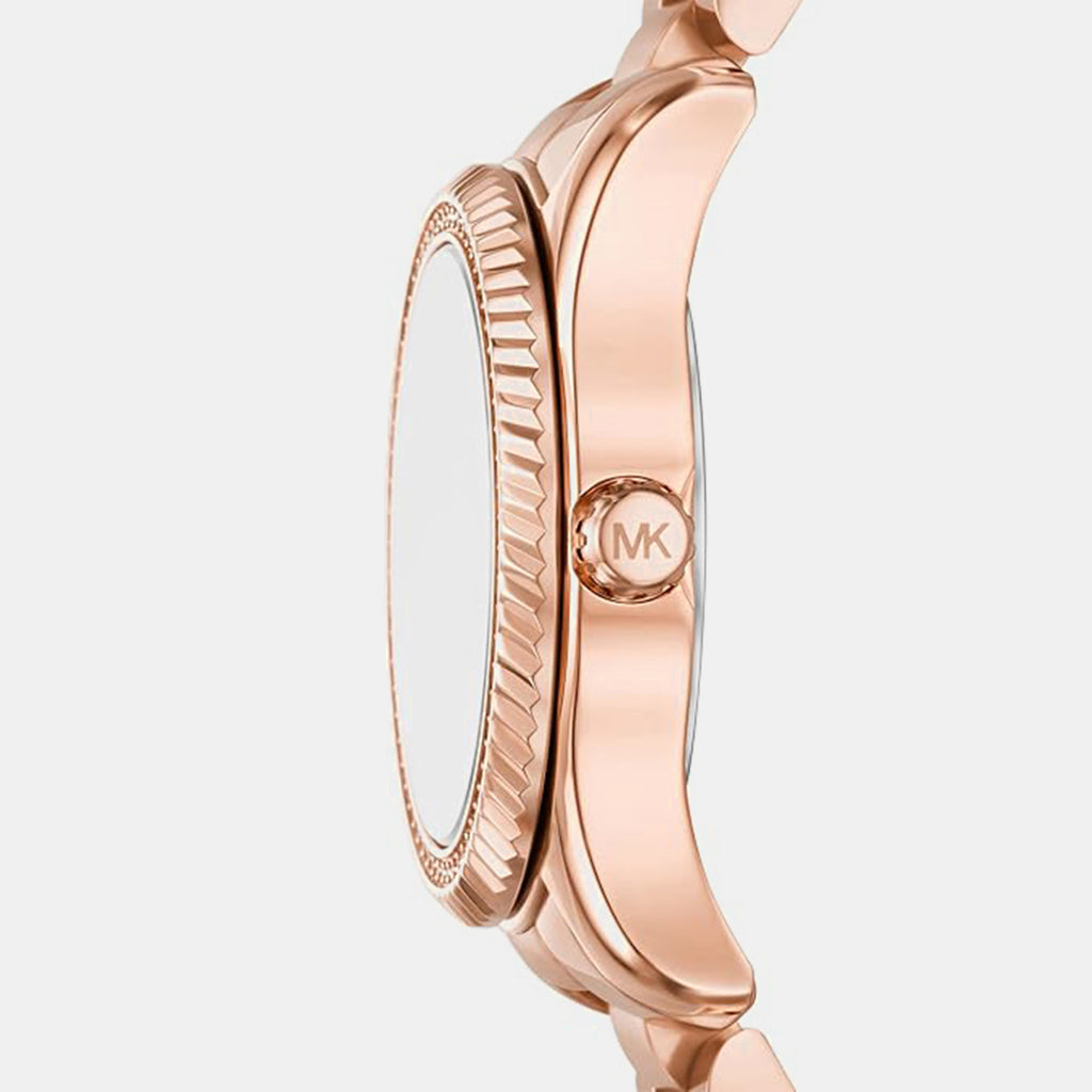 Lexington Women Quartz Rose Gold Dial Analog Stainless Steel Watch MK7623