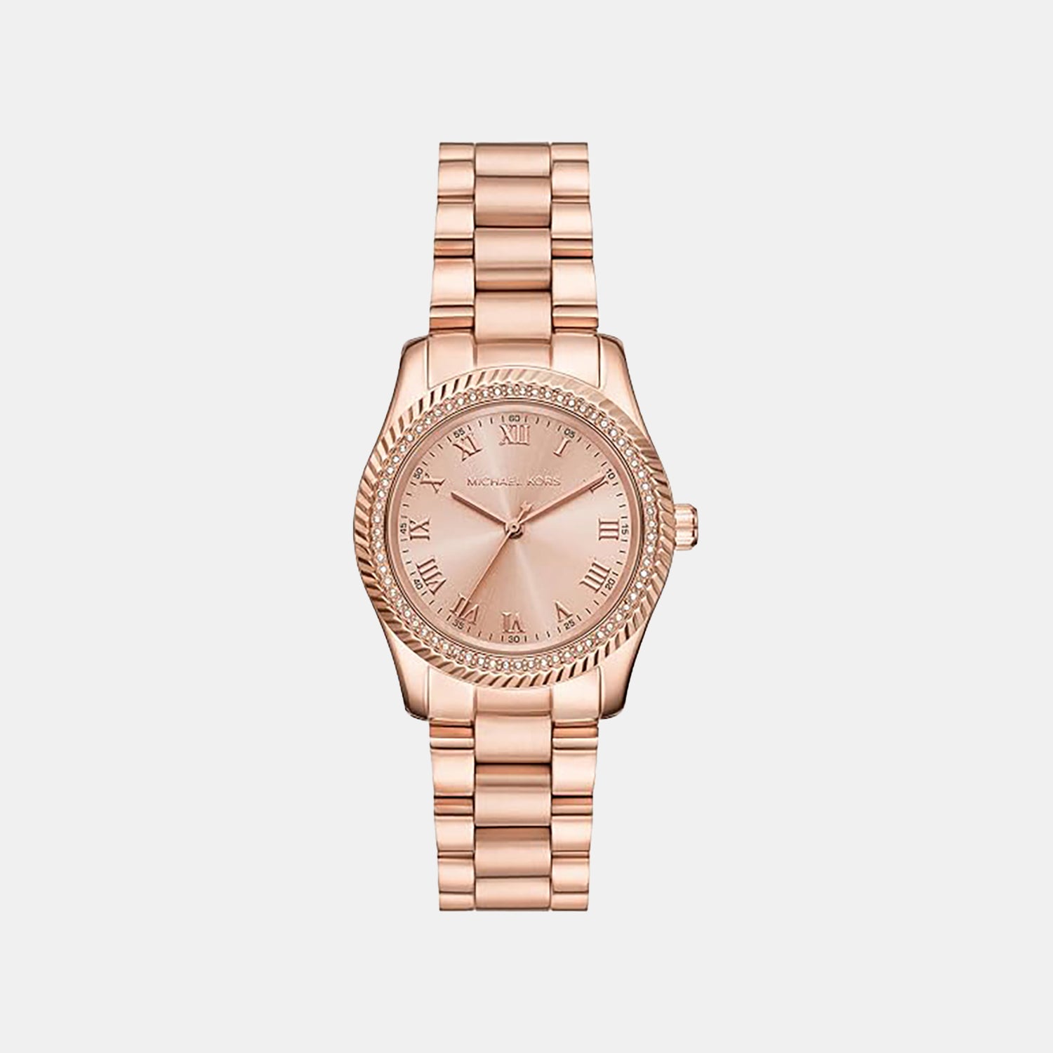 Lexington Women Quartz Rose Gold Dial Analog Stainless Steel Watch MK7623