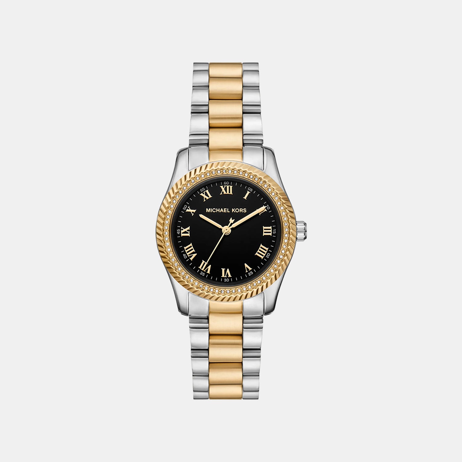 Lexington Women Quartz Black Dial Analog Stainless Steel Watch MK7625