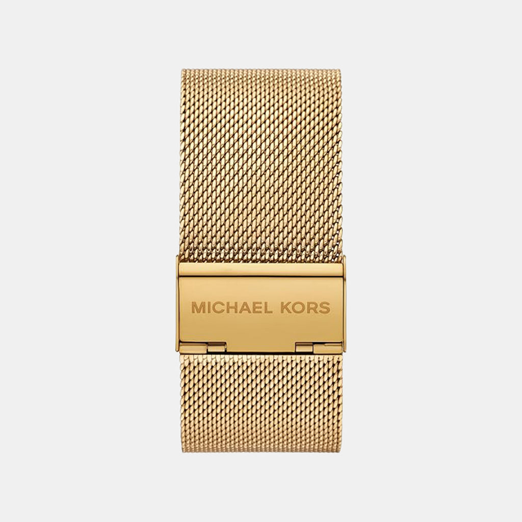Georgie Women Quartz Gold Dial Analog Mesh Watch MK7626