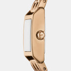 Georgie Women Quartz Beige Dial Analog Stainless Steel Watch MK7630