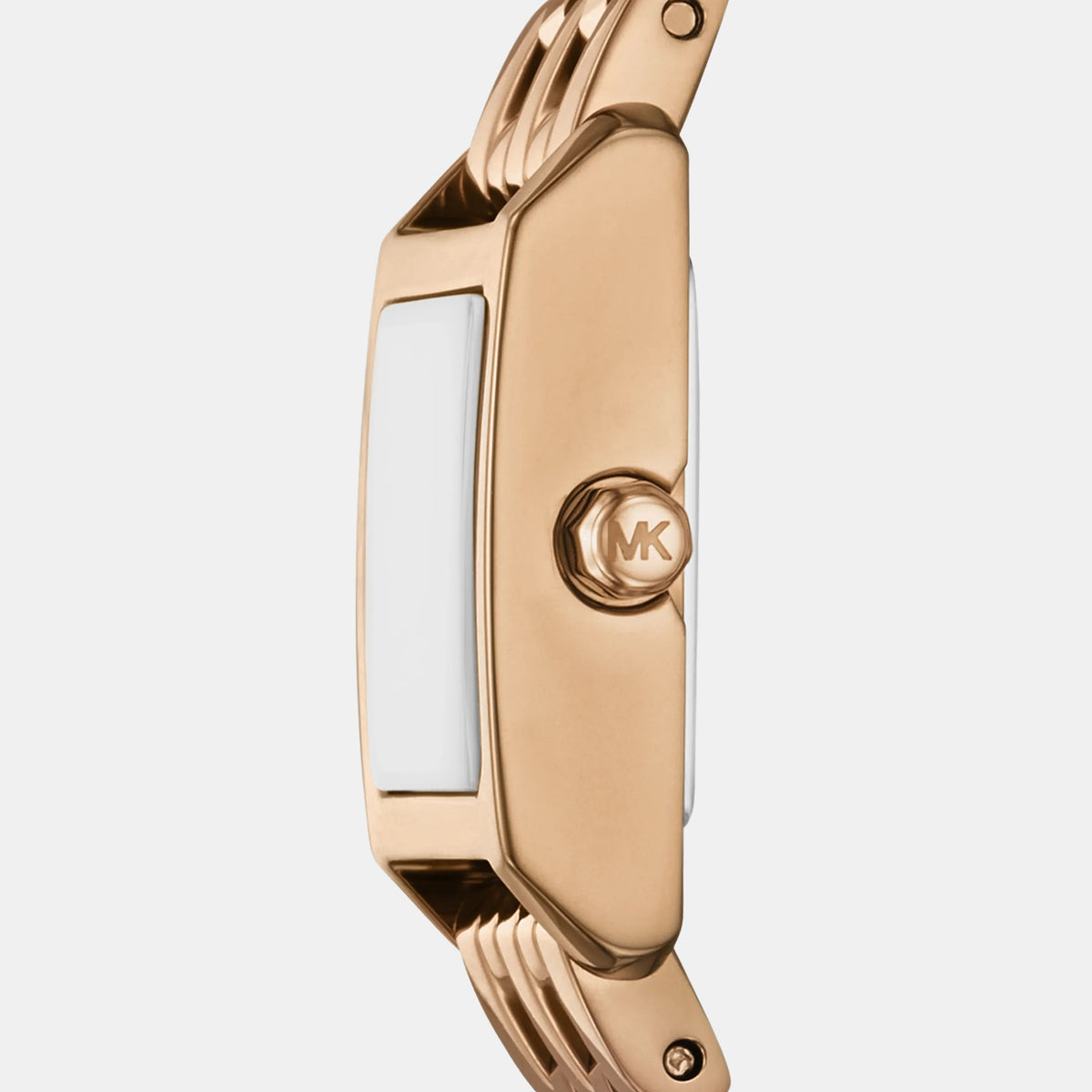 Georgie Women Quartz Beige Dial Analog Stainless Steel Watch MK7630