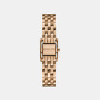 Georgie Women Quartz Beige Dial Analog Stainless Steel Watch MK7630