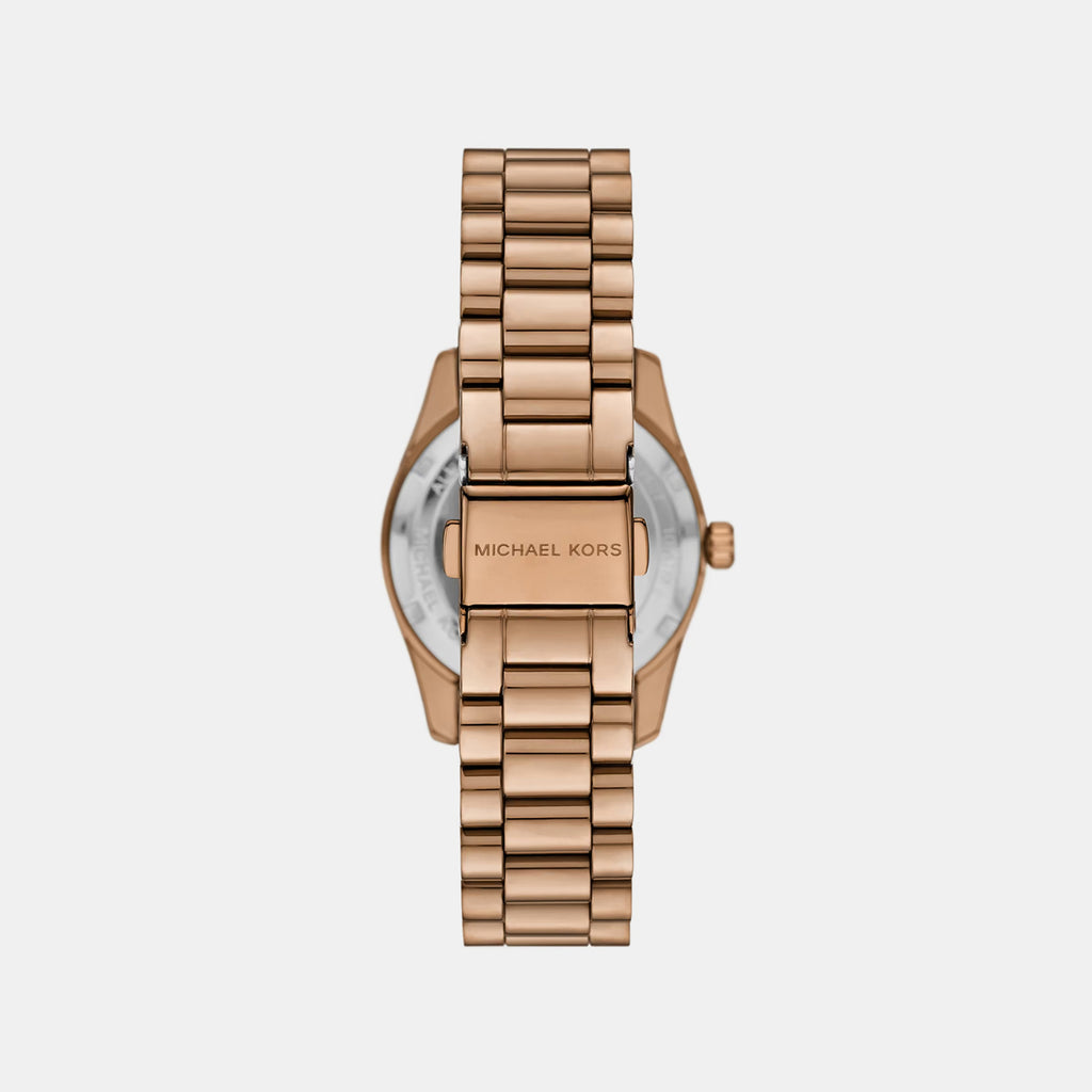 Lexington Women Quartz Gold Dial Chronograph Stainless Steel Watch MK7631