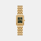 Essex Women Quartz Green Dial Analog Stainless Steel Watch MK7632