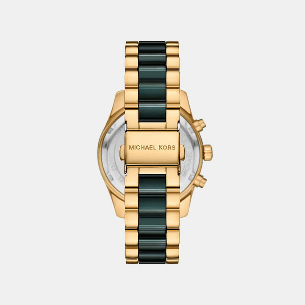 Lexington Women Quartz Green Dial Chronograph Stainless Steel Watch MK7636