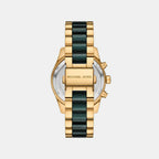 Lexington Women Quartz Green Dial Chronograph Stainless Steel Watch MK7636
