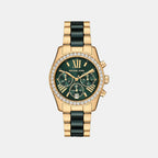 Lexington Women Quartz Green Dial Chronograph Stainless Steel Watch MK7636