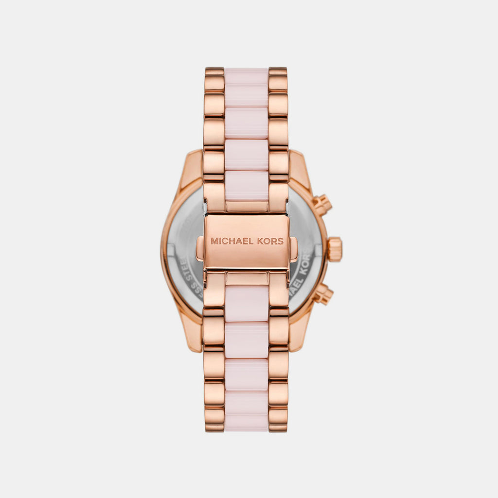 Lexington Women Quartz Pink Dial Chronograph Stainless Steel Watch MK7637