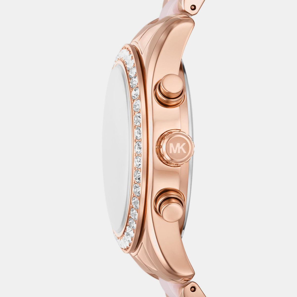 Lexington Women Quartz Pink Dial Chronograph Stainless Steel Watch MK7637