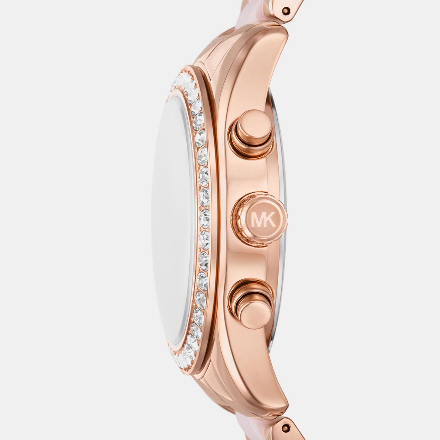 Lexington Women Quartz Pink Dial Chronograph Stainless Steel Watch MK7637