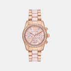 Lexington Women Quartz Pink Dial Chronograph Stainless Steel Watch MK7637