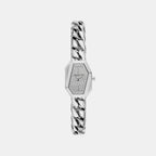 Suri Women Quartz Silver Dial Analog Stainless Steel Watch MK7641