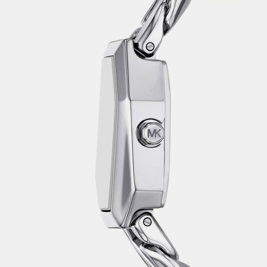 Suri Women Quartz Silver Dial Analog Stainless Steel Watch MK7641