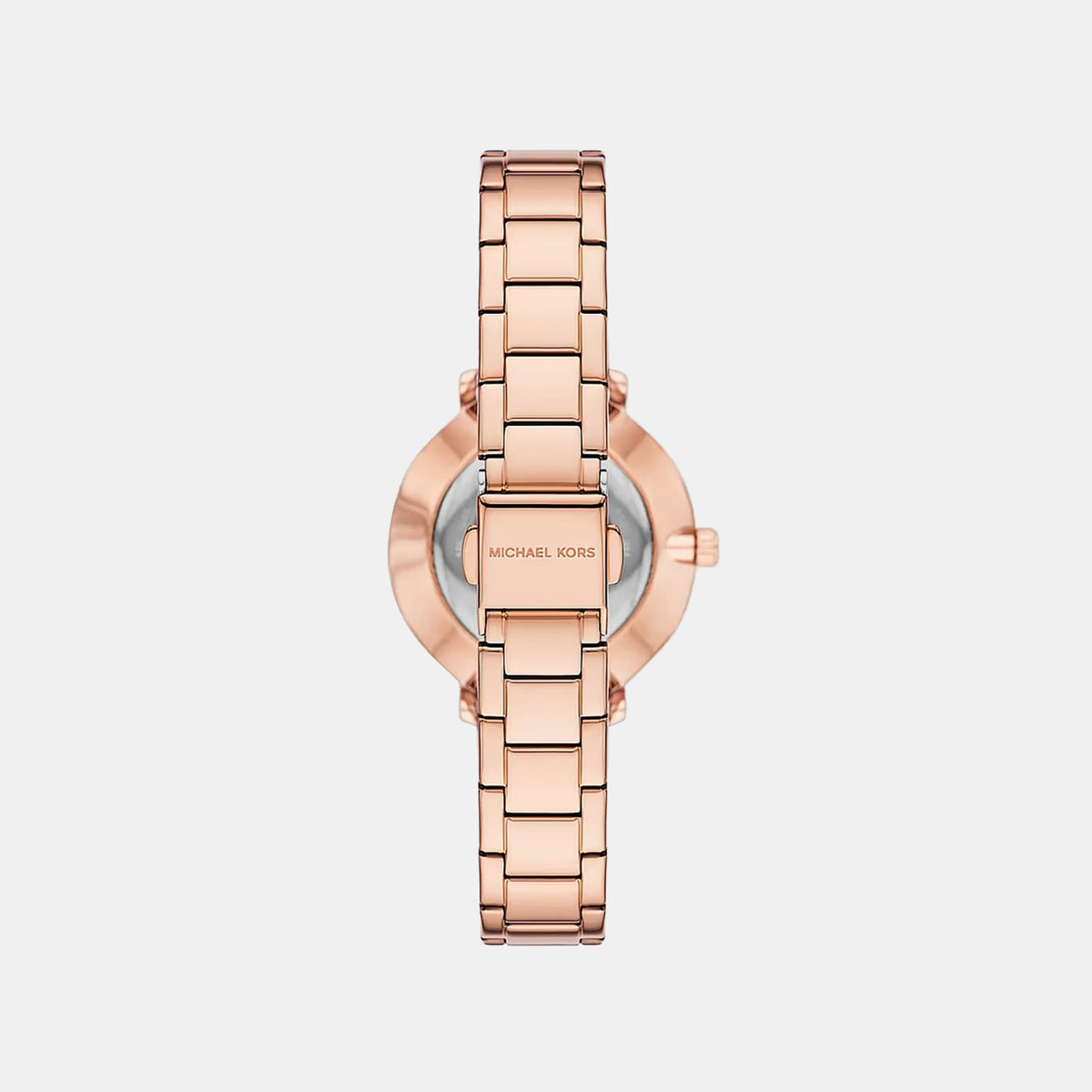 Pyper Pave Women Quartz Rose Gold Dial Analog Stainless Steel Watch MK7645SET