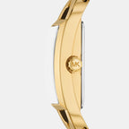 Mk Empire Women Quartz Gold Dial Analog Stainless Steel Watch MK7649