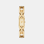 Mk Empire Women Quartz Gold Dial Analog Stainless Steel Watch MK7649