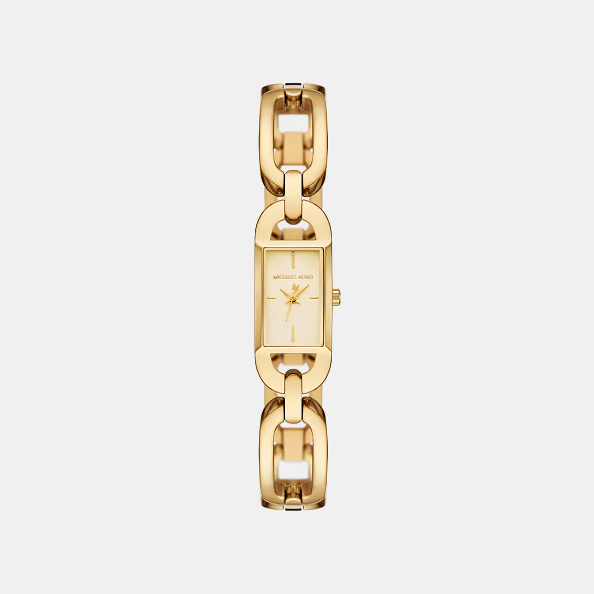 Mk Empire Women Quartz Gold Dial Analog Stainless Steel Watch MK7649