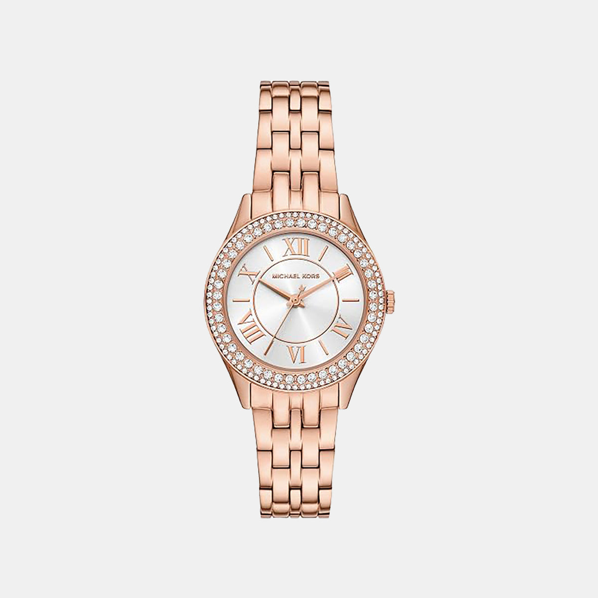 Harlowe Women Quartz White Dial Analog Stainless Steel Watch MK7652