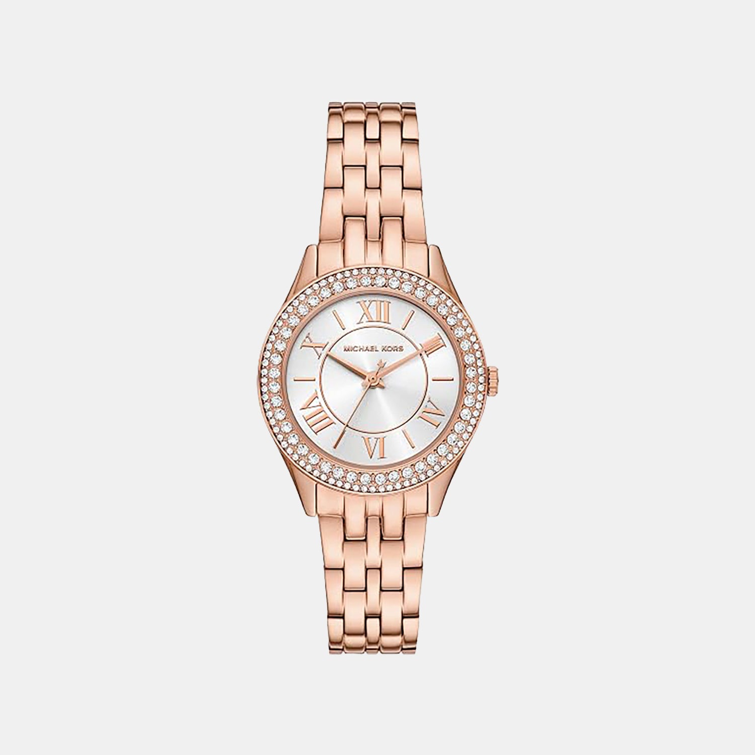Harlowe Women Quartz White Dial Analog Stainless Steel Watch MK7652