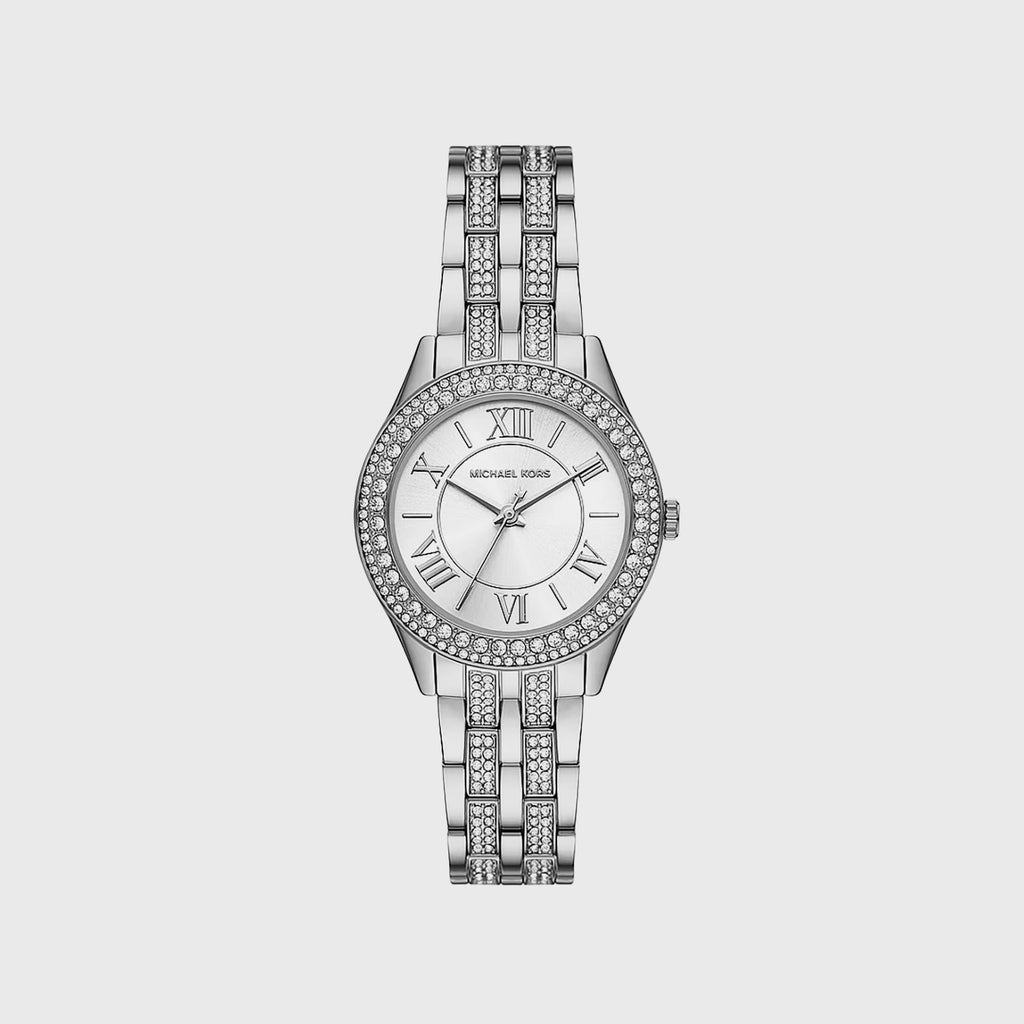 Harlowe Women Quartz Silver Dial Analog Stainless Steel Watch MK7653