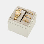 Lexington Women Quartz Gold Dial Analog Stainless Steel Watch MK7659SET