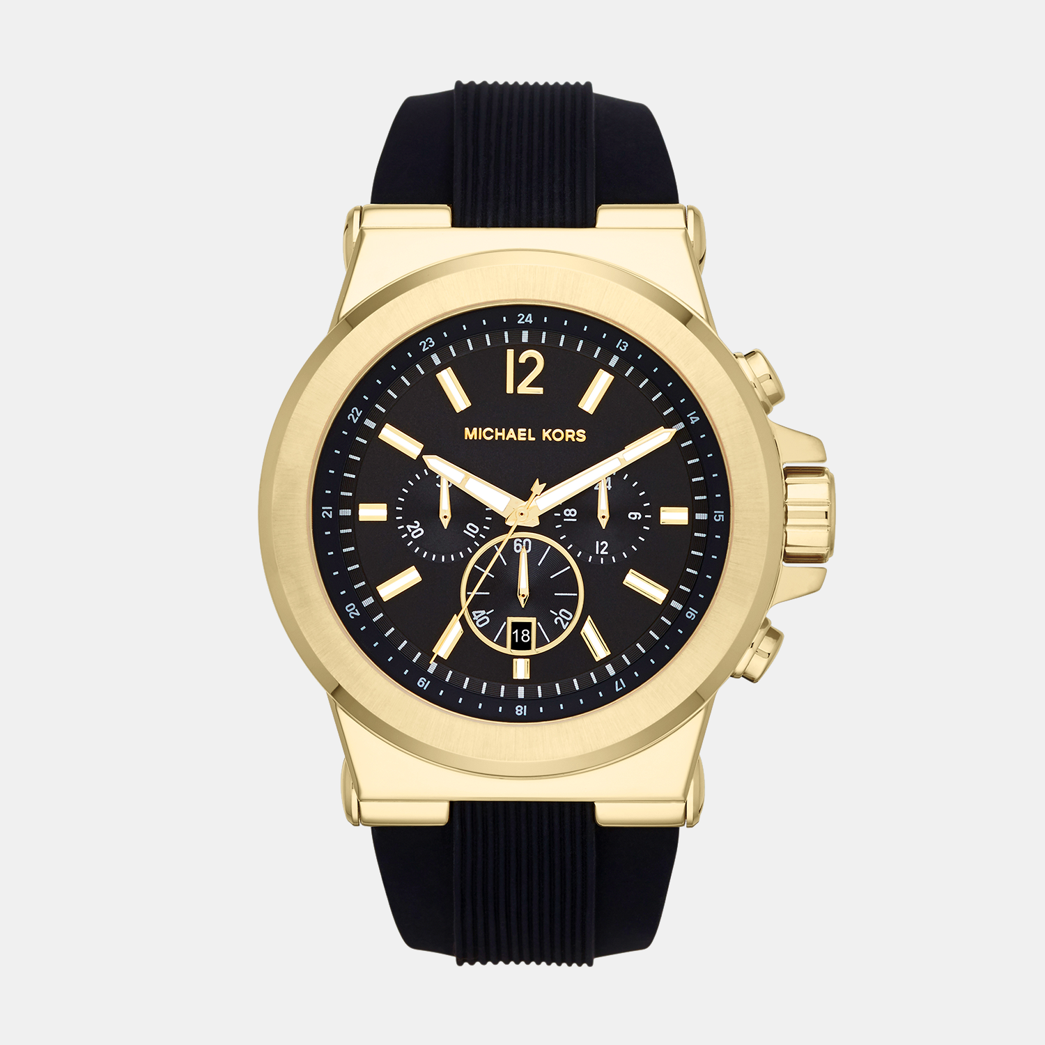 Michael Kors Round Black Chronograph watch