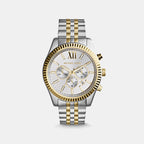 Michael Kors Round Silver Chronograph watch