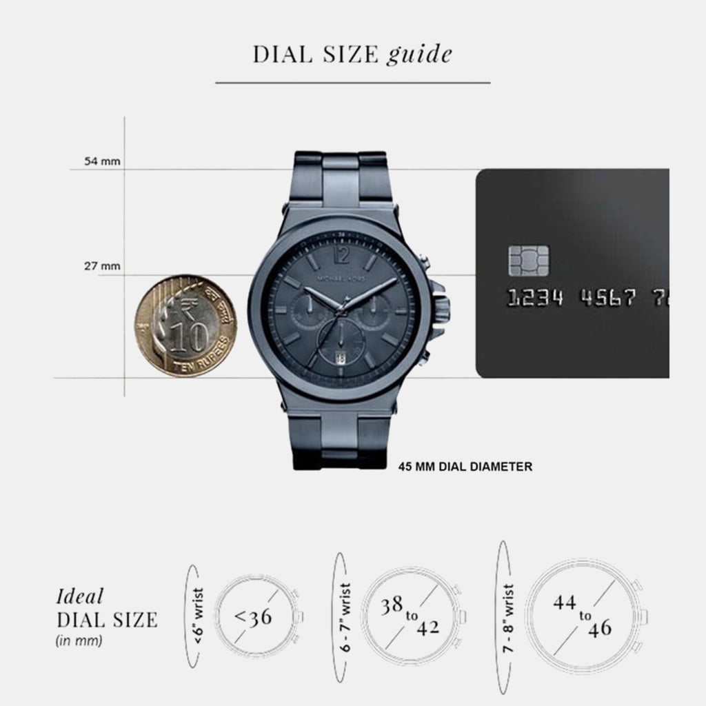 Dylan Men Quartz Blue Dial Chronograph Stainless Steel Watch MK8655