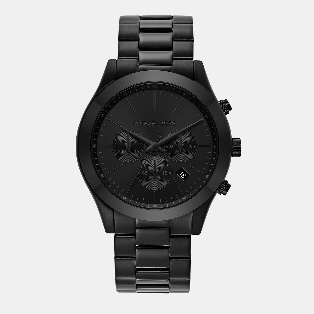 Michael Kors Round Black Chronograph watch