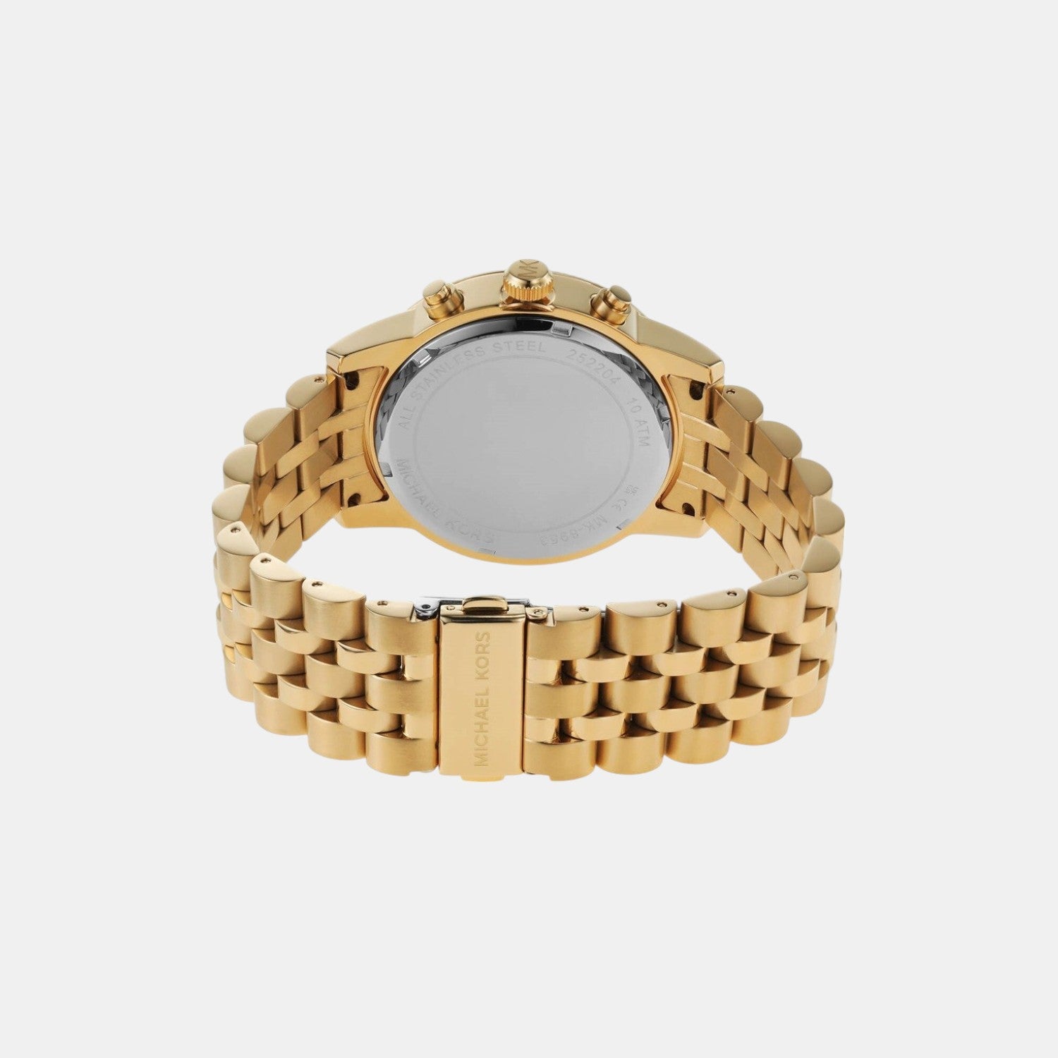 Hutton Men Quartz Gold Dial Chronograph Stainless Steel Watch MK8953